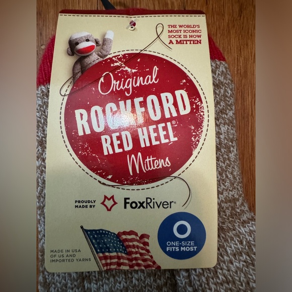 Fox River Red Heel Monkey Mittens. NWT - Picture 6 of 6